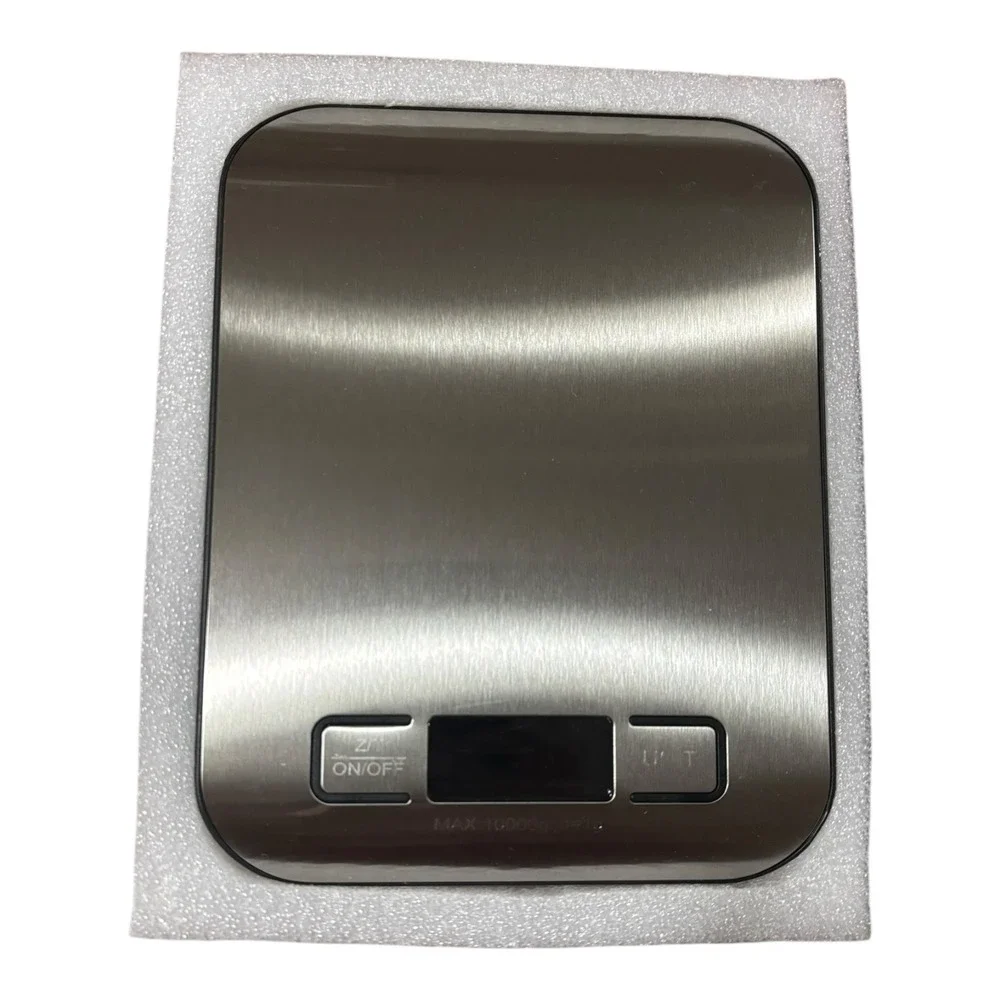 Digital Kitchen & Postal Scale | Stainless Steel | 11lb/5kg 1g Accuracy | Silver